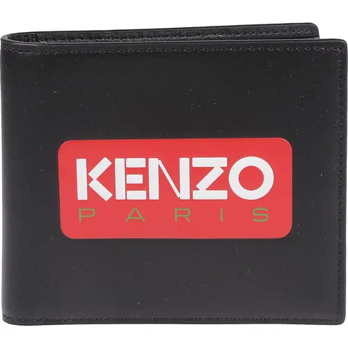 Noir Logo Fold Geldbörse , Herren, Größe: ONE Size - Kenzo - Modalova