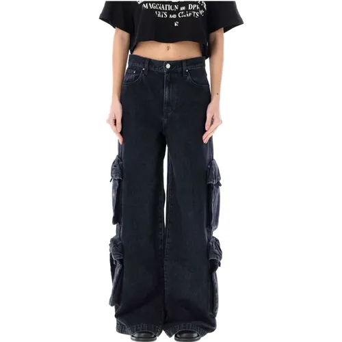 Baggy Cargo Jeans for Fashion-Forward Females , female, Sizes: W27 - Amiri - Modalova