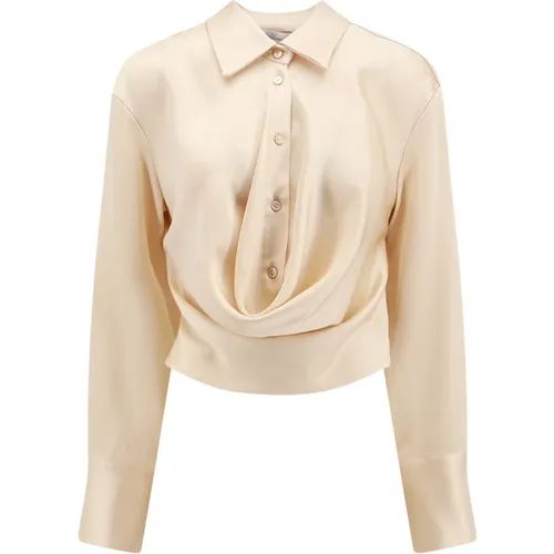 Ss24 Damenbekleidung Hemd,Taupe Topwear Ss24 - Blumarine - Modalova