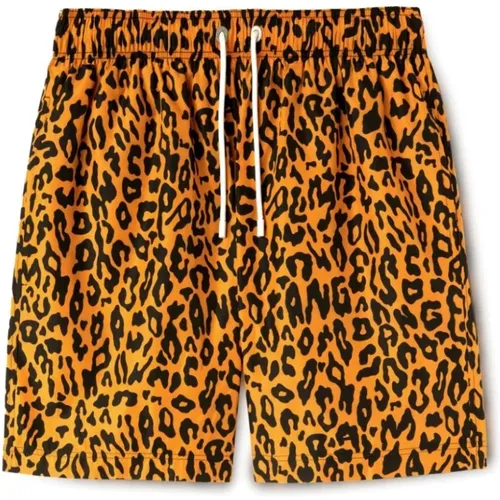 Cheetah Print Swimwear , male, Sizes: M - Palm Angels - Modalova