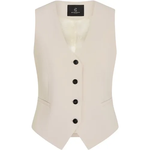 Elegant Waistcoat Blazer Silver Cloud , female, Sizes: L, S, M - Bruuns Bazaar - Modalova