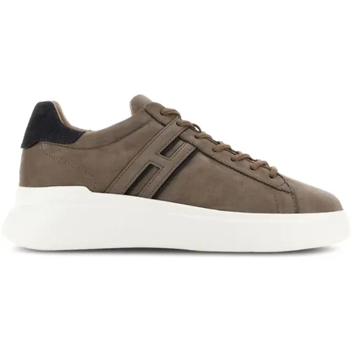 Graue Sneakers mit Side H Logo , Herren, Größe: 40 EU - Hogan - Modalova