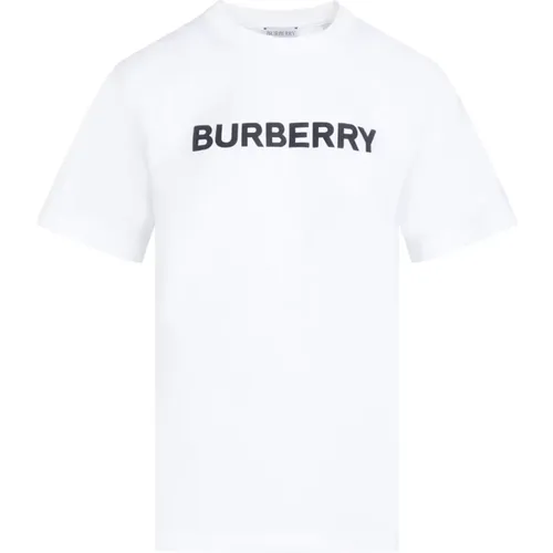 Weiße Baumwoll Margot T-Shirt , Damen, Größe: S - Burberry - Modalova