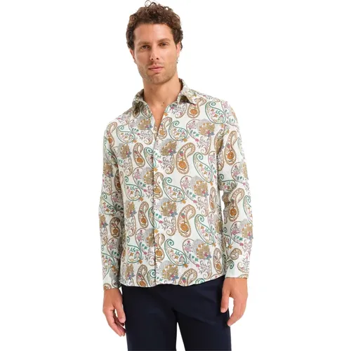 Summer Linen Shirt Casablanca , male, Sizes: XL, M, L, S - Peninsula - Modalova