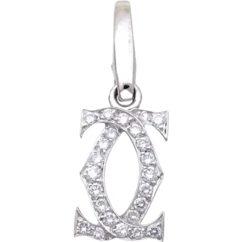 Pre-owned White Gold necklaces , female, Sizes: ONE SIZE - Cartier Vintage - Modalova