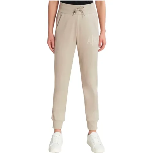 Off Road Elastische Regular Fit Hose , Damen, Größe: M - Armani Exchange - Modalova