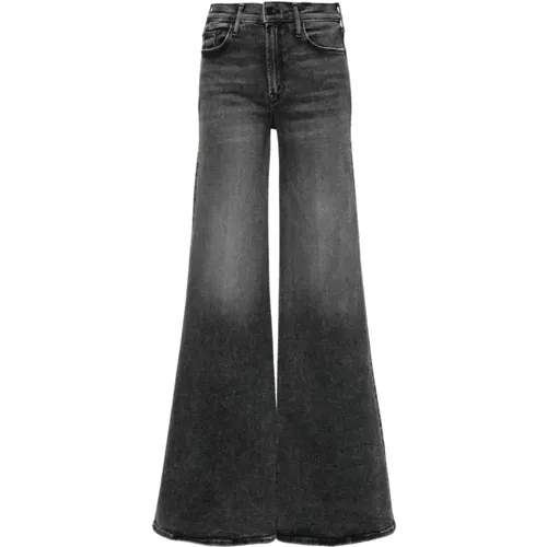 Schwarze Denim Jeans Flared Hem , Damen, Größe: W30 - Mother - Modalova