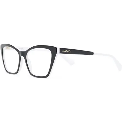 Schwarze Optische Brille für den Alltag , Damen, Größe: 53 MM - Max & Co - Modalova