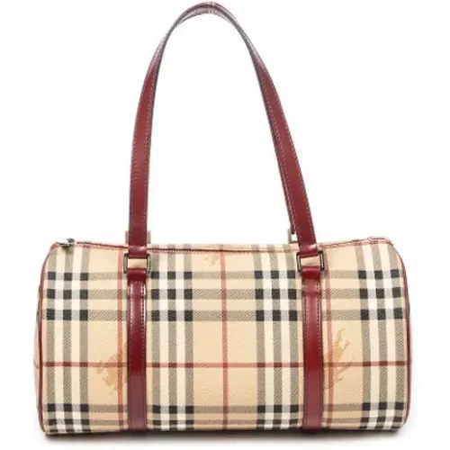 Pre-owned Coated canvas shoulder-bags , female, Sizes: ONE SIZE - Burberry Vintage - Modalova