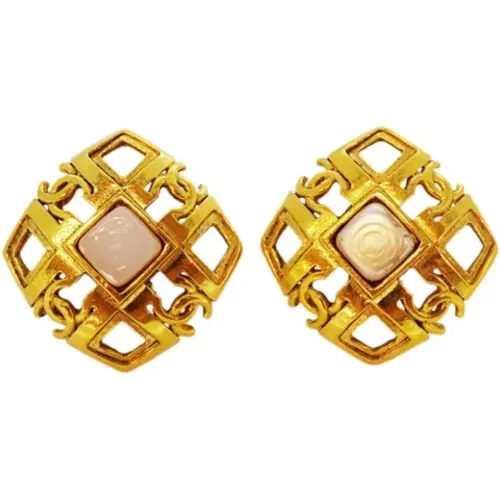 Pre-owned Metal earrings , female, Sizes: ONE SIZE - Chanel Vintage - Modalova