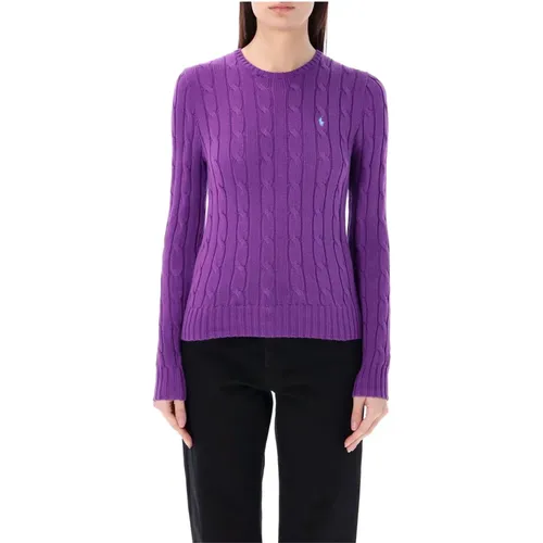 Cable-Knit Crewneck Sweater , female, Sizes: M - Ralph Lauren - Modalova