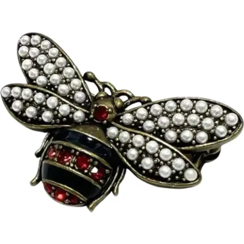 Pre-owned Metal brooches , female, Sizes: ONE SIZE - Gucci Vintage - Modalova