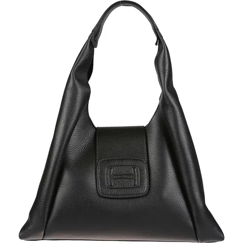 Medium Hobo Bag , female, Sizes: ONE SIZE - Hogan - Modalova