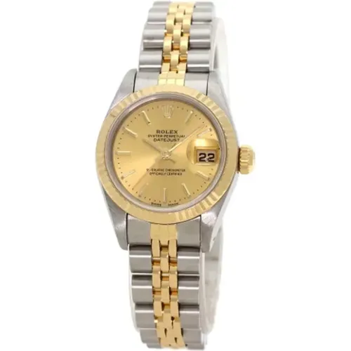 Pre-owned Gold watches , female, Sizes: ONE SIZE - Rolex Vintage - Modalova