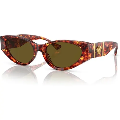 Moderne Sonnenbrille , Damen, Größe: 55 MM - Versace - Modalova