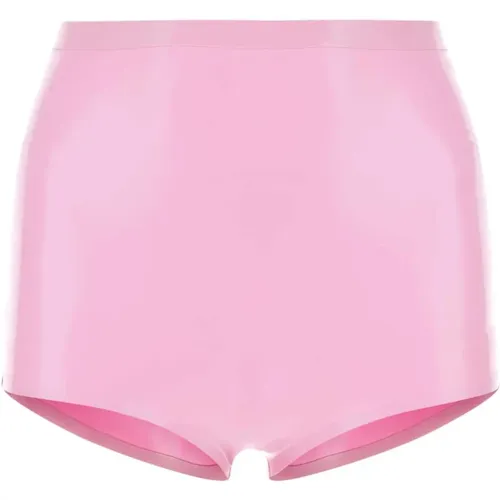 Rosa Latex Culotte Shorts , Damen, Größe: 3XS - Maison Margiela - Modalova