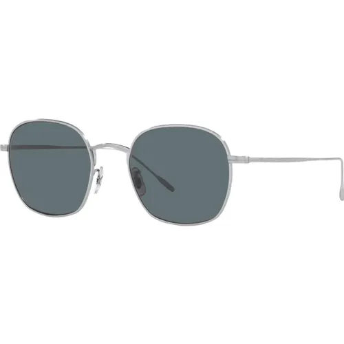 Brushed Silver/Blue Sunglasses Ades OV,Matte /True Brown Sunglasses Ades - Oliver Peoples - Modalova