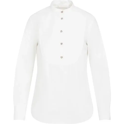 Cotton Shirt Stand-Up Collar , female, Sizes: S, 2XS - Chloé - Modalova