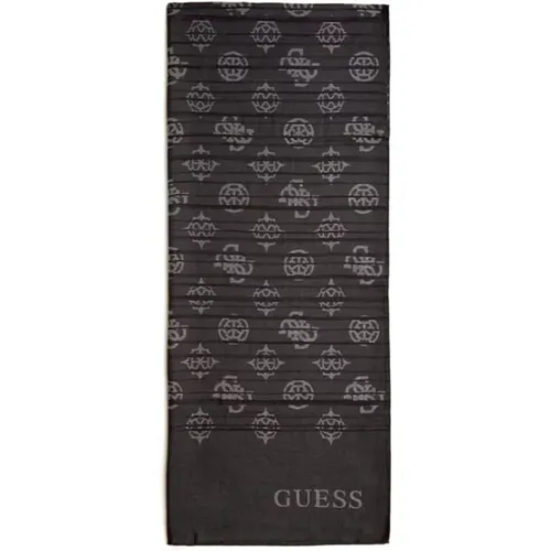 Schwarzes Textil-Foulard für Frauen , Damen, Größe: ONE Size - Guess - Modalova