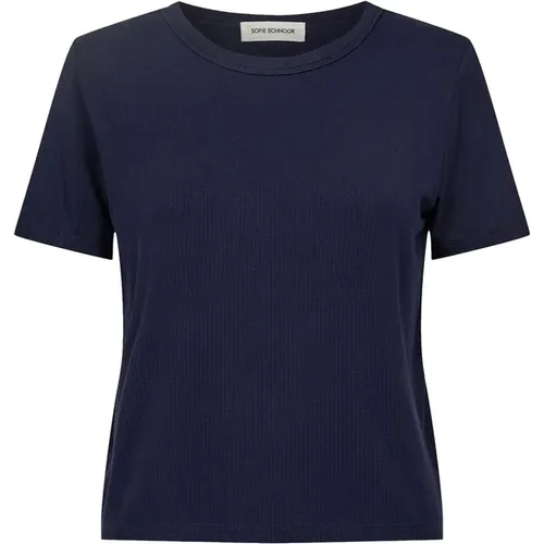 Navy T-Shirt Top Snos414 , Damen, Größe: S - Sofie Schnoor - Modalova