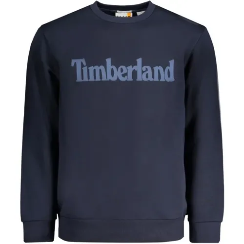 Blauer Baumwollpullover , Herren, Größe: M - Timberland - Modalova