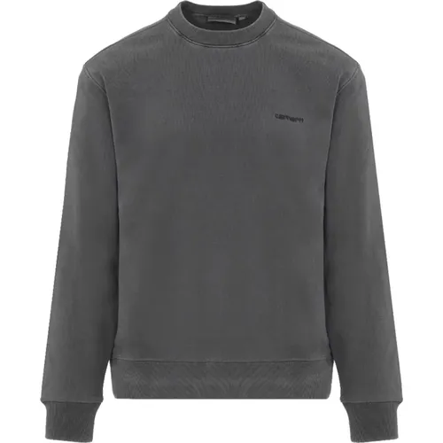 Schwarzer Script Sweatshirt , Herren, Größe: L - Carhartt WIP - Modalova