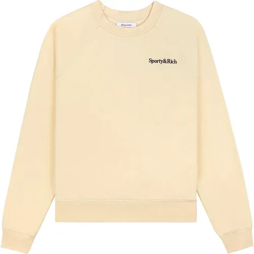 Weicher Crewneck Logo Sweatshirt - Sporty & Rich - Modalova