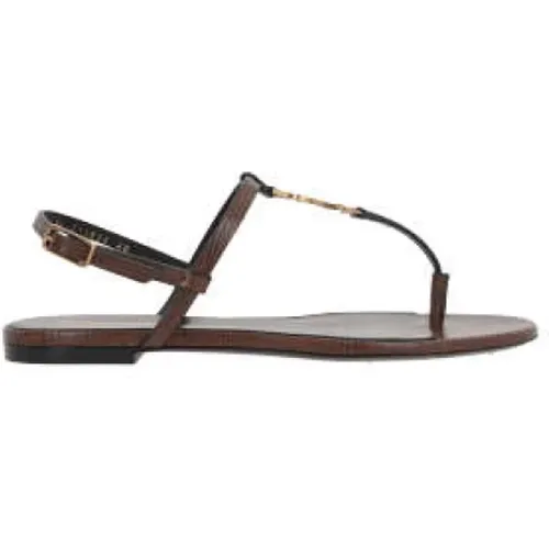 Sandals , female, Sizes: 4 UK, 6 UK, 3 1/2 UK, 7 UK, 4 1/2 UK, 5 1/2 UK, 3 UK - Saint Laurent - Modalova