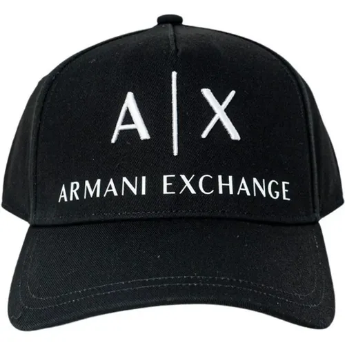 Printed Cap with Buckle Fastening , male, Sizes: ONE SIZE - Armani Exchange - Modalova