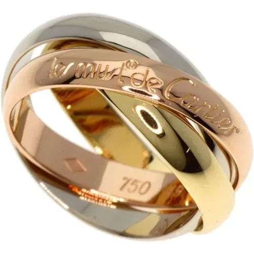 Pre-owned Rose Gold rings , female, Sizes: ONE SIZE - Cartier Vintage - Modalova