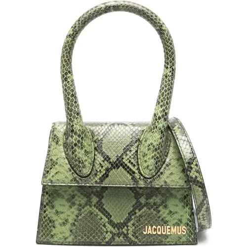 Snakeskin Effect Shoulder Bag , female, Sizes: ONE SIZE - Jacquemus - Modalova