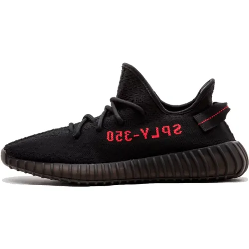 Black Yeezy Boost 350 V2 , male, Sizes: 2 2/3 UK - Adidas - Modalova