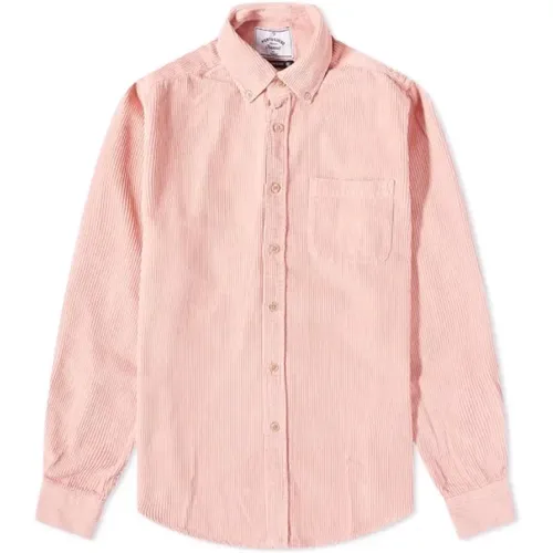 Lobo Old Rose Corduroy Shirt , male, Sizes: S - Portuguese Flannel - Modalova