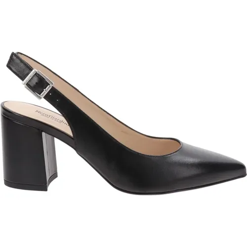 Elegante Leder High Heels , Damen, Größe: 38 EU - Nerogiardini - Modalova