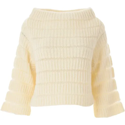 Sweaters Cream , female, Sizes: S - Liviana Conti - Modalova