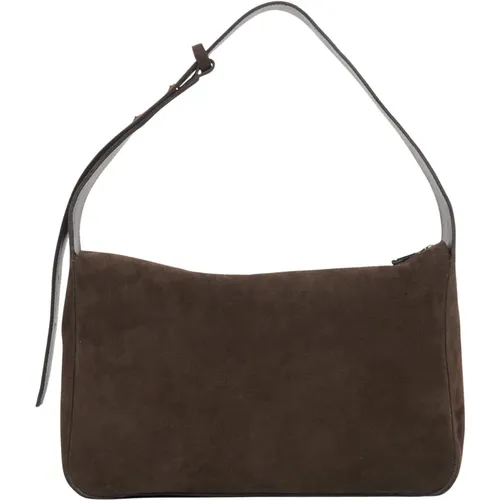 Women's Saddle Messenger Bag made of Premium Italian Leather Er00116221 , female, Sizes: ONE SIZE - Estro - Modalova