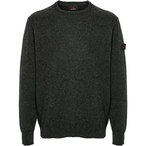 Grauer Wollmischstrickpullover , Herren, Größe: M - Peuterey - Modalova