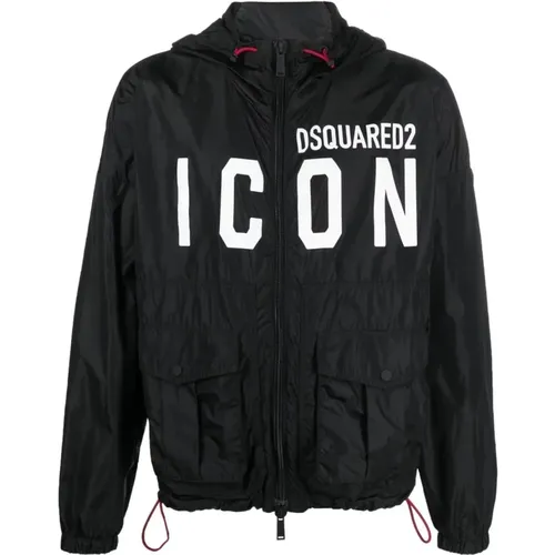 Icon cargo windbreaker , male, Sizes: M - Dsquared2 - Modalova