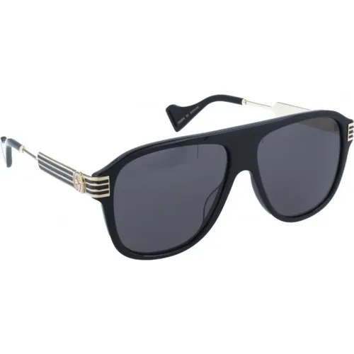Classic Sunglasses for Men , male, Sizes: 57 MM - Gucci - Modalova
