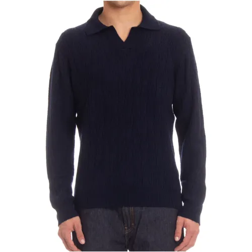 Sweater with Ribbed Details , male, Sizes: L, M, XL - Drumohr - Modalova