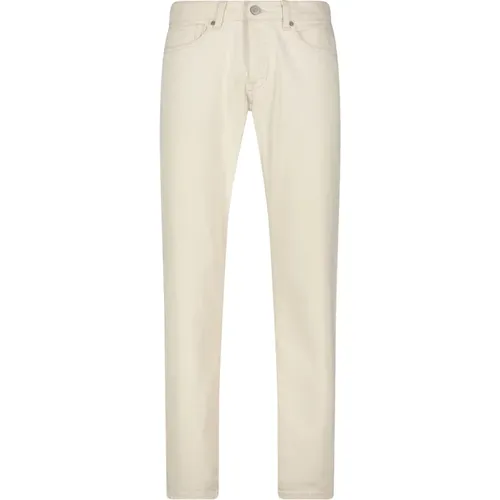 White Slim Fit Denim Jeans , male, Sizes: W31, W34, W38 - Tela Genova - Modalova