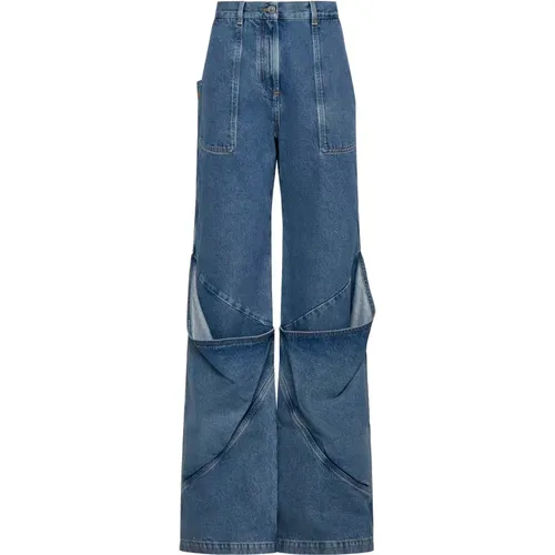 Blaue Denim Jeans The Attico - The Attico - Modalova