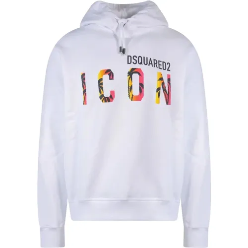 Bedruckter Logo Hoodie , Herren, Größe: S - Dsquared2 - Modalova