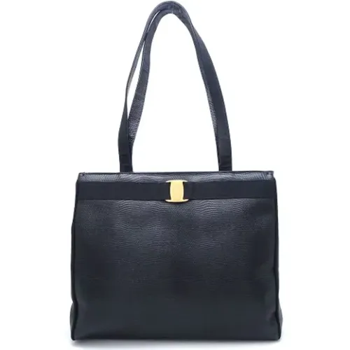 Pre-owned Leder Schultertasche , Damen, Größe: ONE Size - Salvatore Ferragamo Pre-owned - Modalova