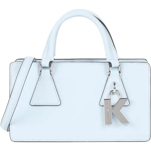 Iconic K/Lock Leather Handbag , female, Sizes: ONE SIZE - Karl Lagerfeld - Modalova