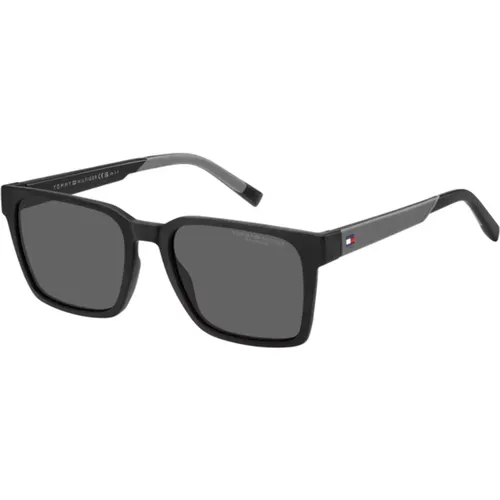 Grey/Grey Sunglasses TH 2143/S , male, Sizes: 55 MM - Tommy Hilfiger - Modalova