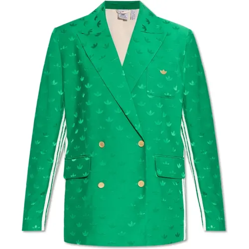 Blazer mit Monogramm , Damen, Größe: M - adidas Originals - Modalova