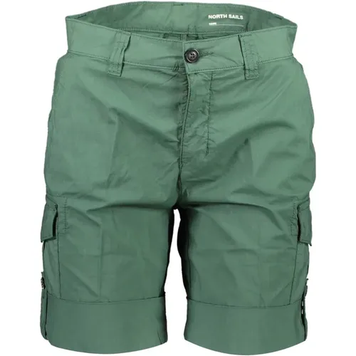 Grüne Bermuda-Shorts mit Kontrastdetails , Herren, Größe: W46 - North Sails - Modalova