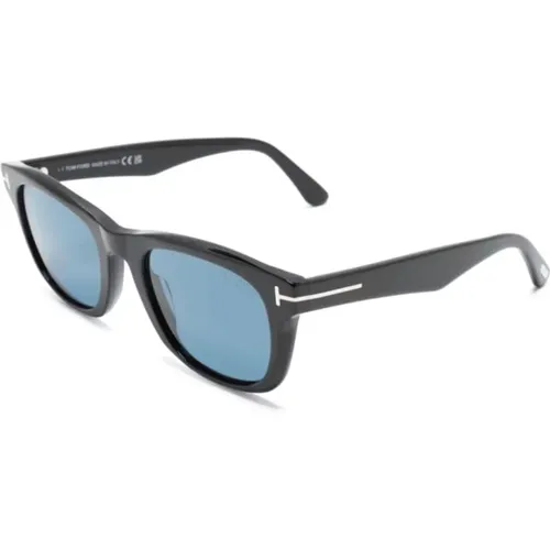 Schwarze Sonnenbrille mit Zubehör , Herren, Größe: 54 MM - Tom Ford - Modalova