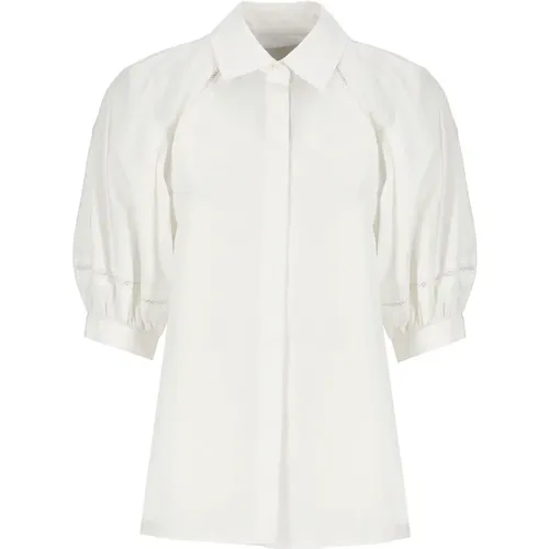 Cotton Shirt with Collar and Balloon Sleeves , female, Sizes: 2XS, 3XS - 3.1 phillip lim - Modalova